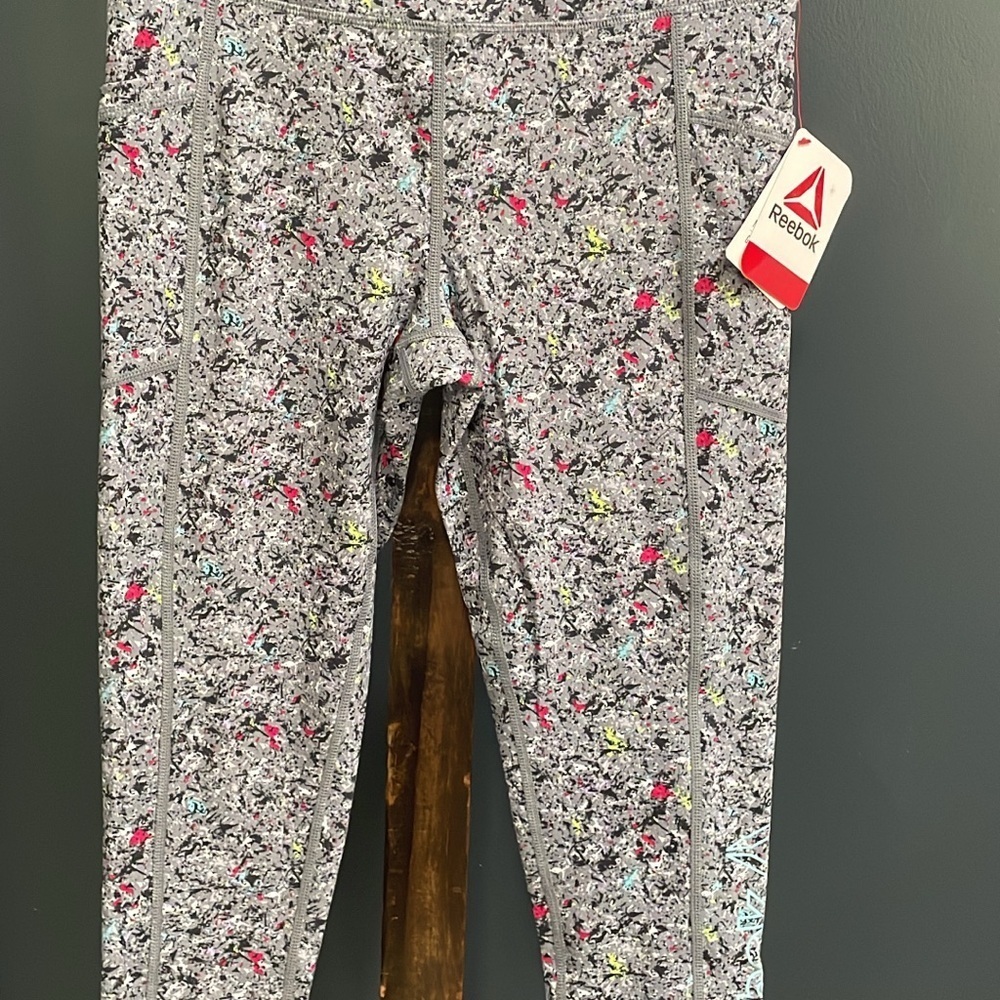 Reebok Kids' Multicolor Patterned Leggings
